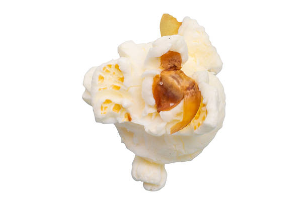 istock Tasty popcorn close up isolated on white background 2217388200