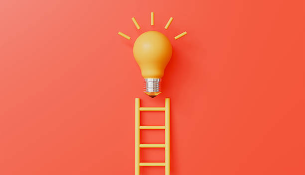 istock Ladder career path for business growth, Inspiration and creative idea concept 2217391272