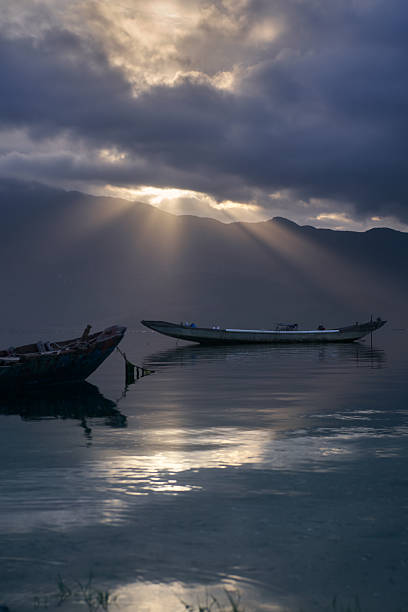 istock Landscape of the lagoon at sunset 2217392942