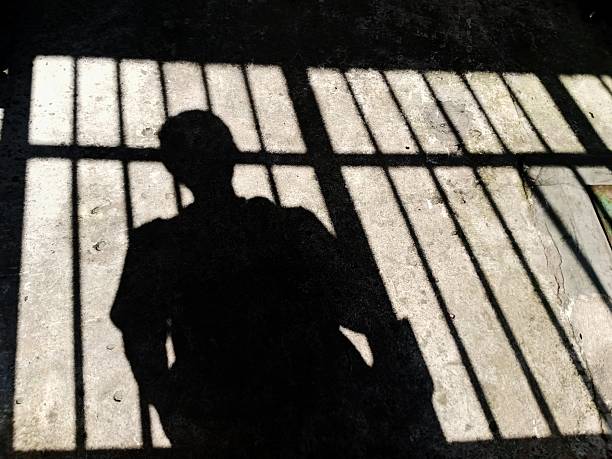 istock Silhouette of a person at the gate 2217404607
