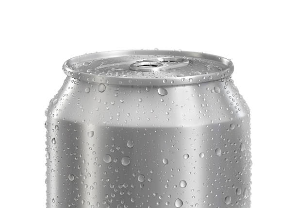 istock Aluminum soda can with water drops isolated on white background 2217419337