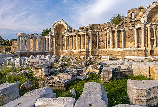 istock Monumental Fountain (Nymphaeum) in ancient Side, Antalya 2217425594