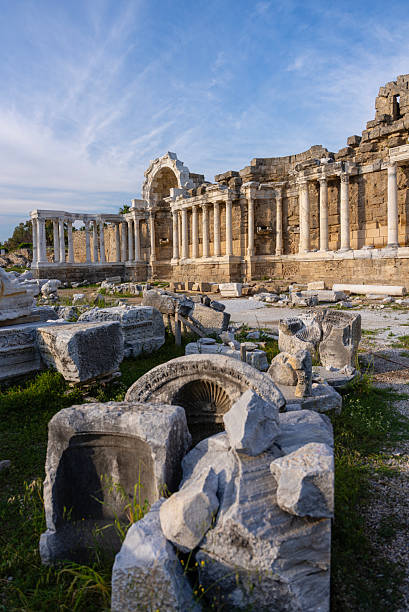 istock Monumental Fountain (Nymphaeum) in ancient Side, Antalya 2217425700