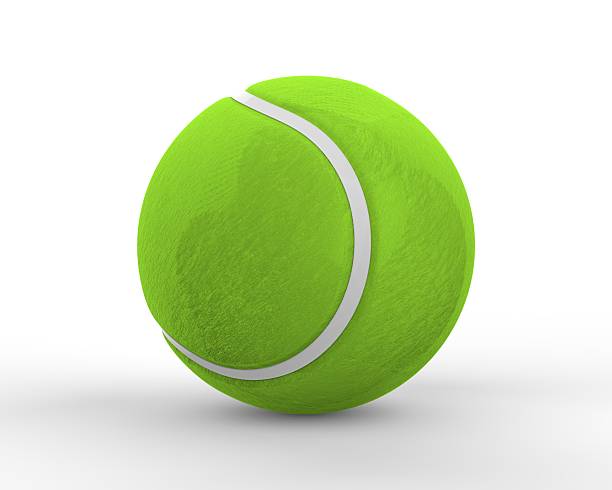 istock Tennis ball on white background 2217426901