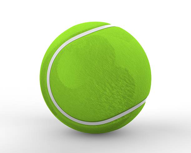 istock Tennis ball on white background 2217426920