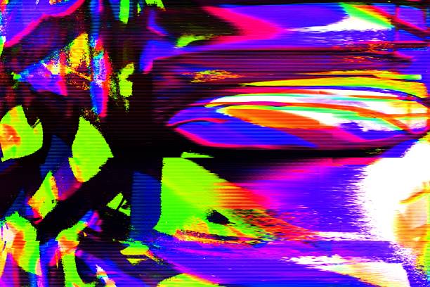 istock Acid Holographic Distortion in Vibrant Neon Colors for 90s, Y2K Aesthetic 2217431416