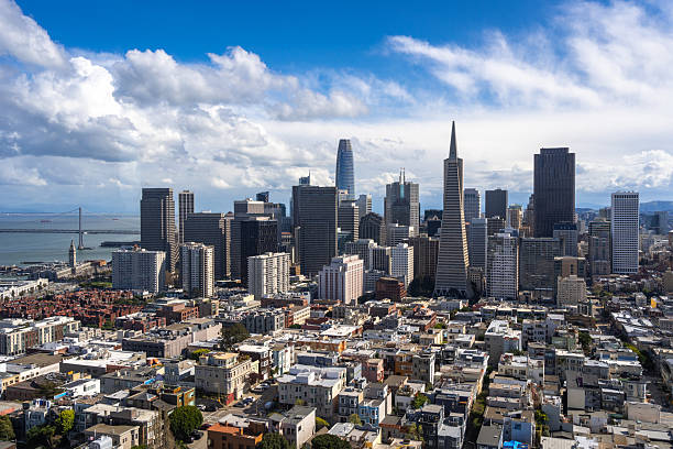 istock Panoramic view of San Francisco Bay and downtown skyline, USA 2217433632