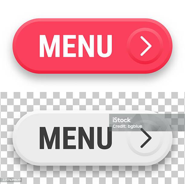 Menu Botones Ilustración de Menú Botones Web De Clic En 3d Sobre Fondo En Blanco y ...