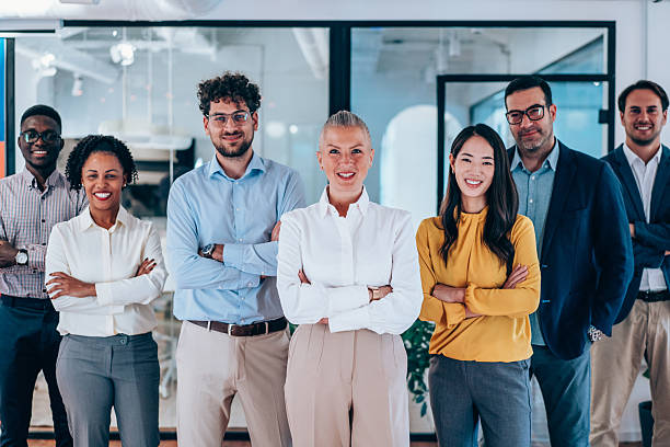 istock Confident businesswoman and her team. 2217445093