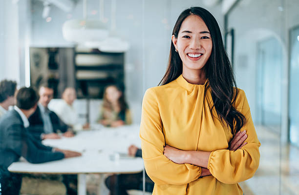 istock Successful businesswoman in the office. 2217445128