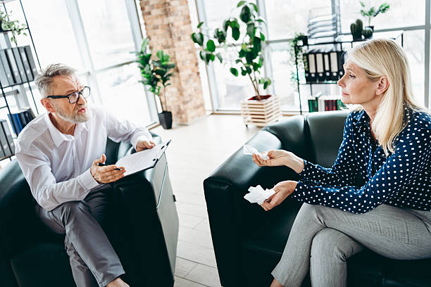 istock Professional discussion in office space during emotional interaction for collaboration and teamwork 2217446256