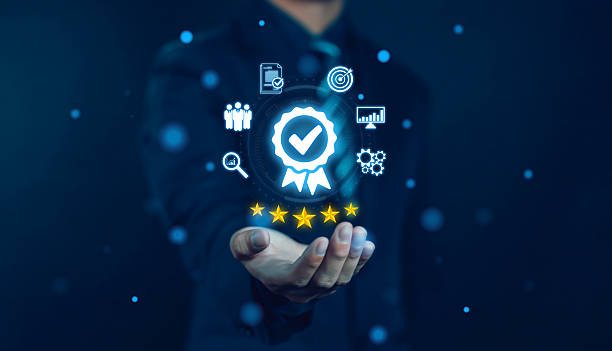 istock Quality Assurance Audit Process With Quality Icon Quality Assurance Standardization Certification Compliance Service and Standards Business Technology Concept 2217448189