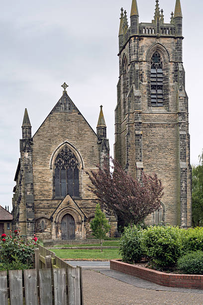 istock St Nicholas Church flanked by trees and lawns. Beverley, UK. 2217451673