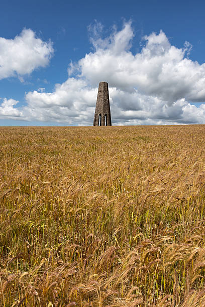 istock The Daymark, blue skies and fluffy white clouds 2217457818