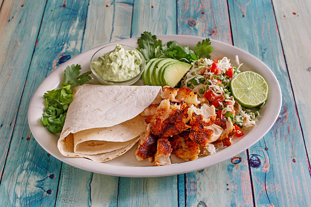 istock Crunchy Grilled Snapper Burritos 2217462814