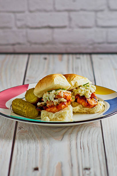 istock Shrimp Sliders with Asian BBQ Sauce 2217463708