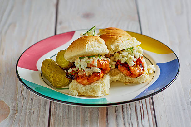 istock Shrimp Sliders with Asian BBQ Sauce 2217463709