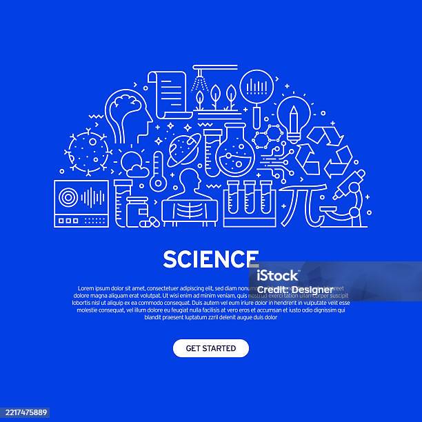 Ilustración de Science Related Vector Illustration Technology ...