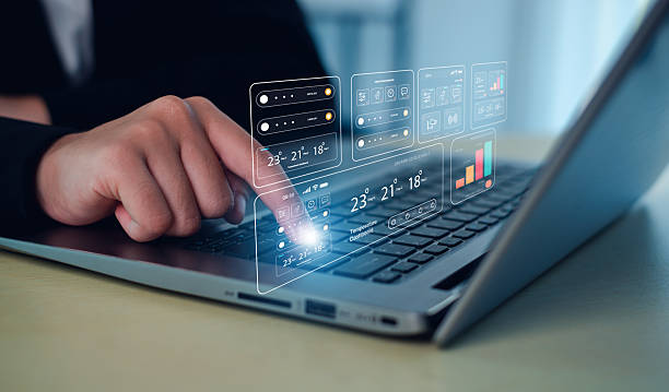 istock Concept digital transformation technology strategy, Analyst working with Business, metrics connected to database Corporate. 2217480407