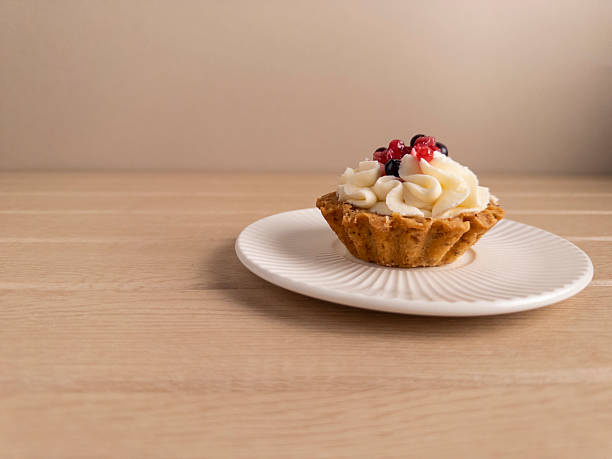 Delicious Berry Tart on White Plate