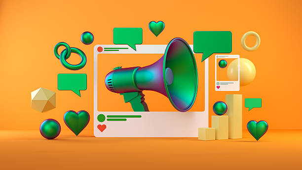 istock Social Media Marketing: Megaphone Engagement Campaign 2217482142