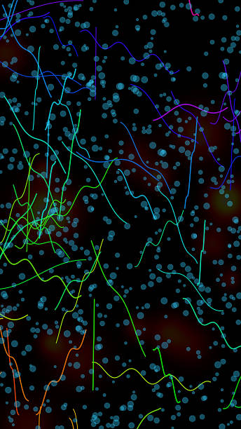 istock Neon gradient vertical screensaver wallpaper in vibrant glowing colors 2217482363