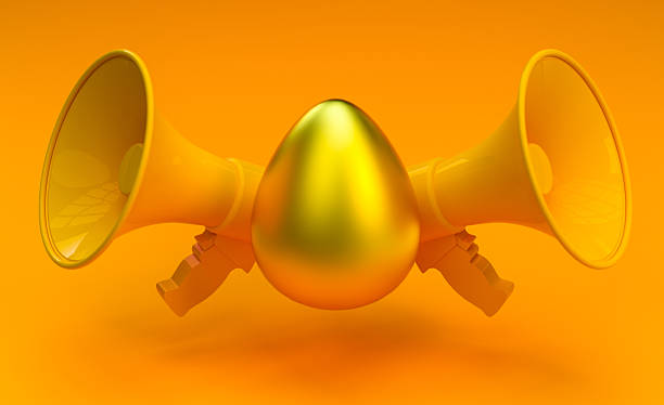 istock Golden Egg Announcement: Megaphone Opportunity 2217483294