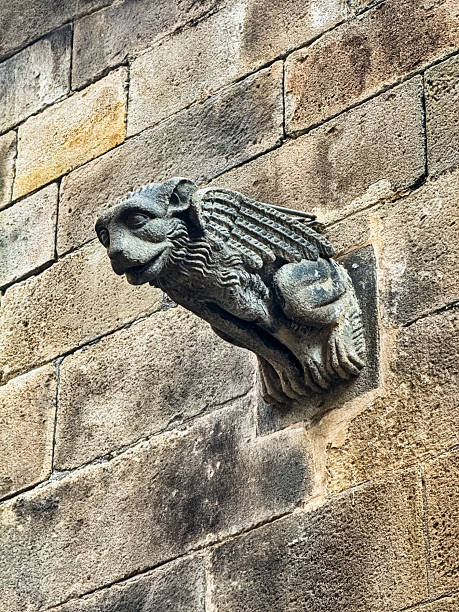 istock Baby Griffin Gargoyle In Barcelona 2217484389
