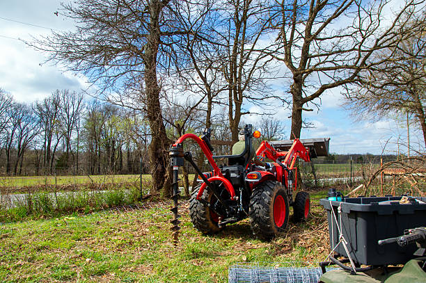 An equipment used for laying fiber optic cables is referred to as trencher cable plow tractor