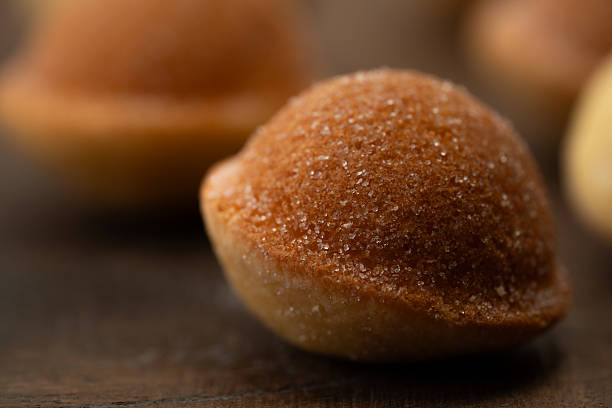 istock Close-up of mini castella cakes (suzu castella) 2217491557