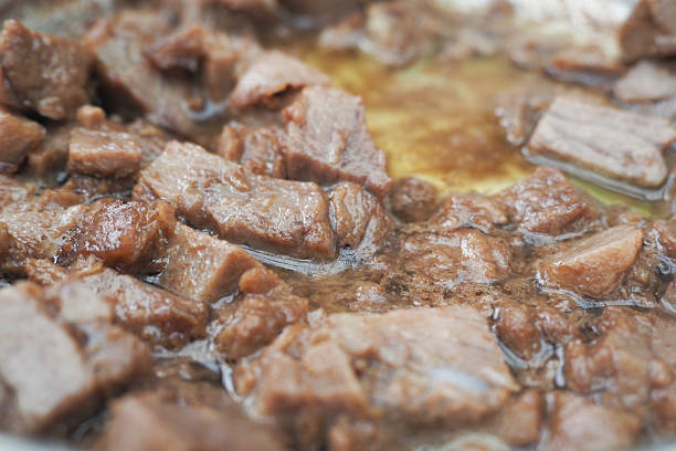 istock Savory beef cooking in a pan over moderate heat in a kitchen setting 2217494669