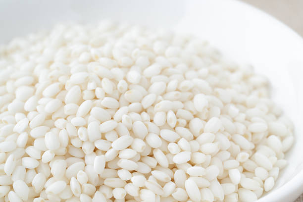 Close-up of glutinous rice in a dish