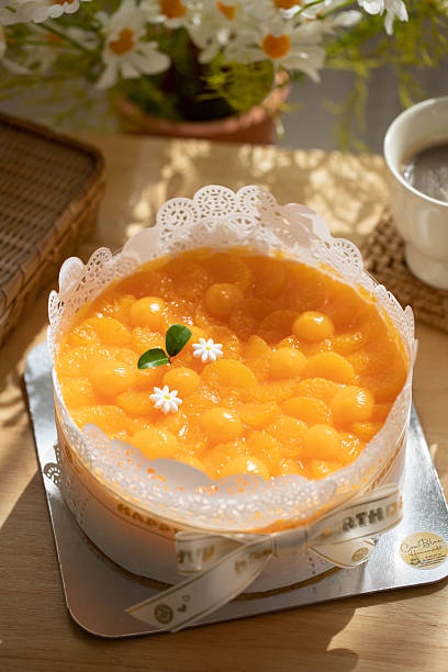 Orange Cake Perfect for food blogs, bakery ads, and dessert lovers.