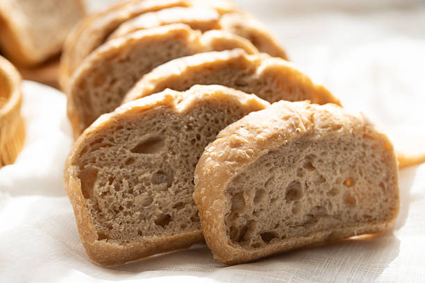 Delicious homemade sourdough rye bread . Homemade baking