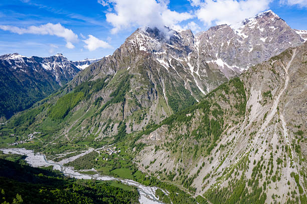 istock Snow capped peaks of the Alps 2217498754