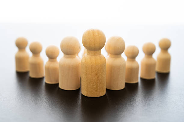 istock Concept of a man alone in command and a strong man. 2217501037