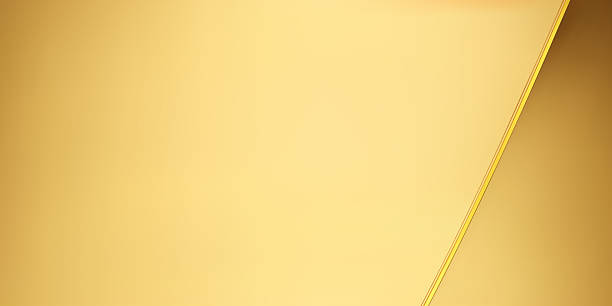 istock Abstract gold paper overlaping layers background with gold line. 3D render gold soft, clean and smooth background. Vector illustration. 2217502349
