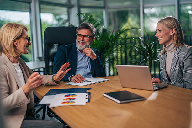 istock Business people having a meeting in the office 2217502836