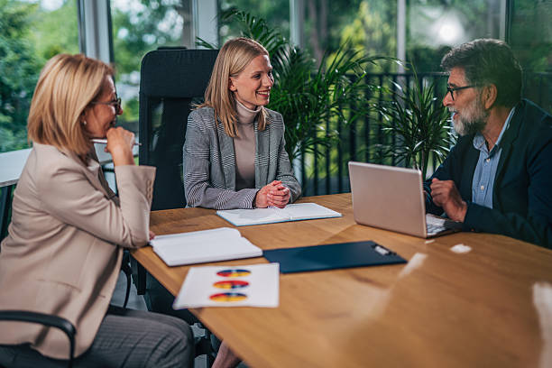 istock Businesspeople having a meeting in the office 2217503316