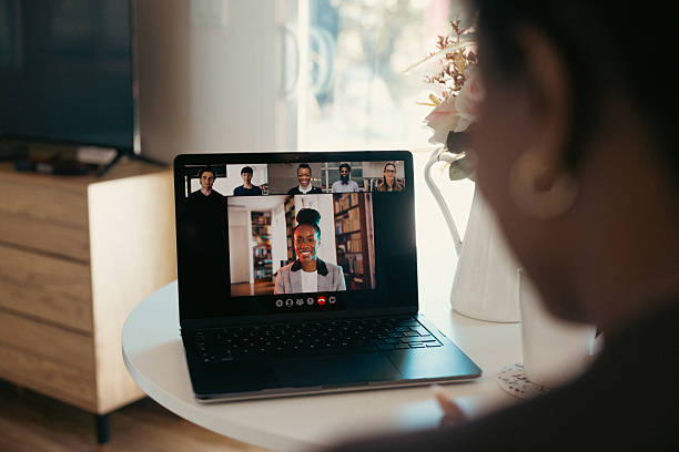 istock Woman on video call at home 2217505487