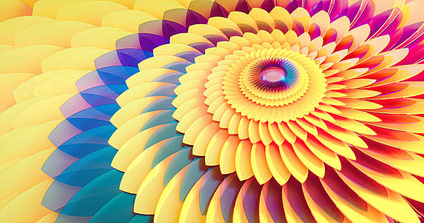 istock Vibrant Abstract Geometric Flower 2217506870