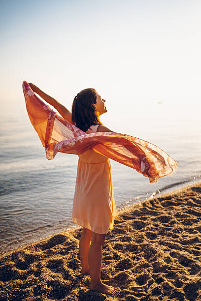 istock Woman enjoy on the sea 2217507861
