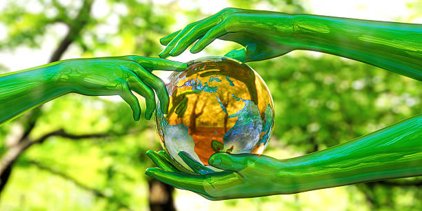 A powerful conceptual image inspired by Michelangelo's \