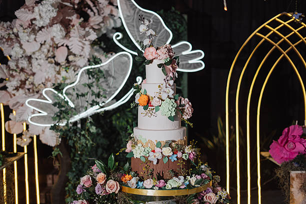 istock 15th birthday party cake and decorations 2217510258