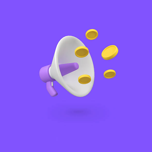 istock Megaphone and Coins isolated 3d render icon illustration 2217511419