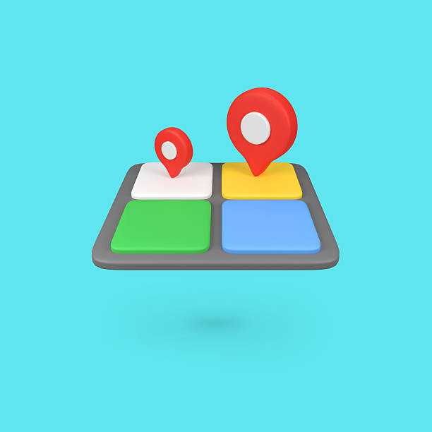 istock Pin location icon on map isolated 3d render icon illustration 2217511588