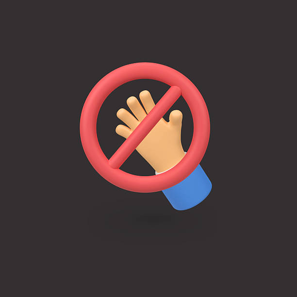 Crossed Out Circle Prohibition Sign isolated 3d render icon illustration