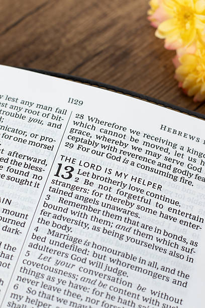 istock The LORD is my Helper text in open holy bible book 2217515262