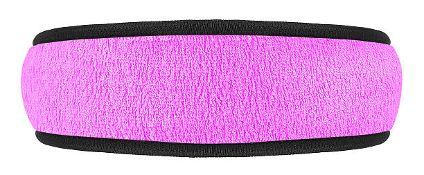 Pink training headband isolated on a white background. Sport headband.