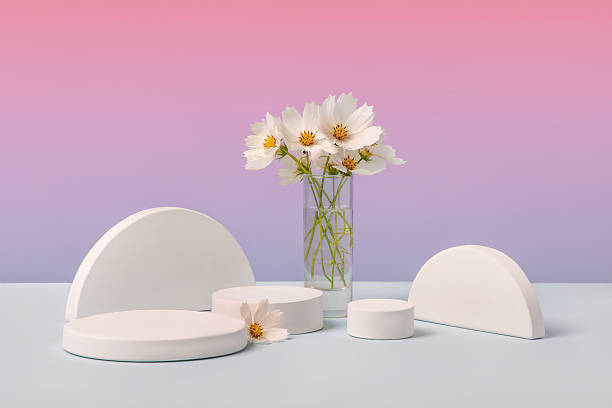 istock White podium and flowers 2217518498